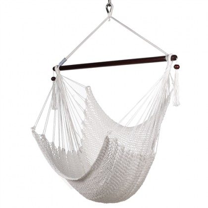 CARIBBEAN HAMMOCK CHAIR REGULAR (White) 40 inches - By the hammock shop of Canada