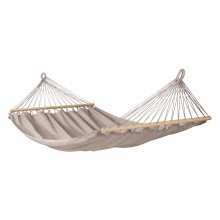 Hammock Double with bars La Siesta (Alisio Almond) Weather-Resistant - By the Hammock Shop of Canada
