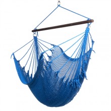 CARIBBEAN HAMMOCK CHAIR JUMBO (Blue) - By the hammock shop of Canada