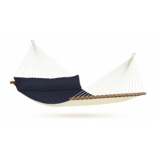 Hammock Kingsize with bars La Siesta (Alabama Navy-Blue) Quilted - By the Hammock Shop of Canada