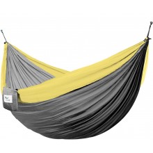 Camping Hammock Double Vivere (Grey Yellow) - from your hammocks shop in Canada